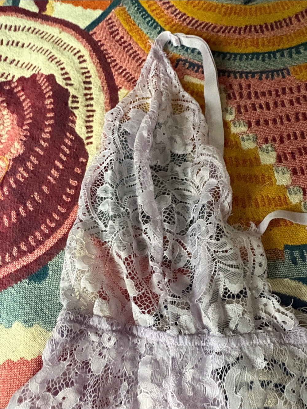 Adore Me Lavender Lace Bandeau Bralette - Picture 6 of 10